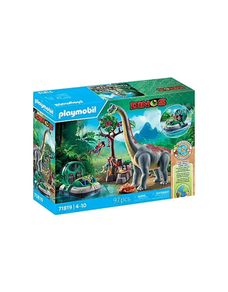Playmobil Playmobil Dinos Brachiosaurus with Hovercraft