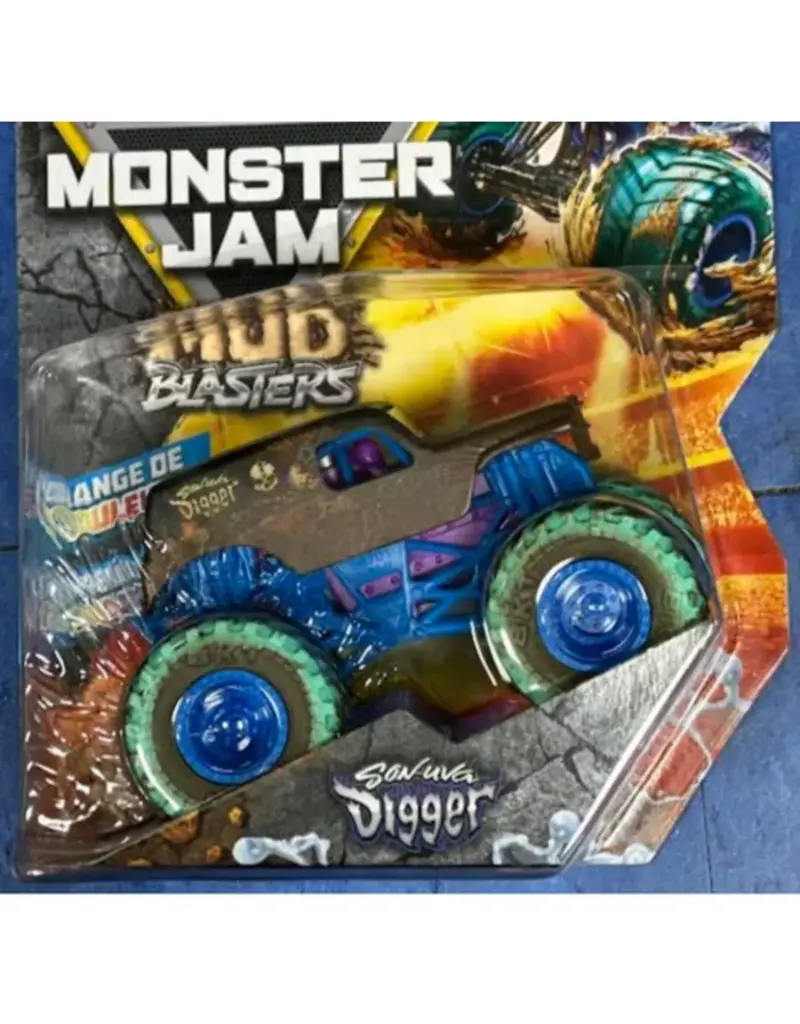 Spin Master Monster Jam Mud Blasters 1:64 Scale Monster Truck - Son Uva Digger