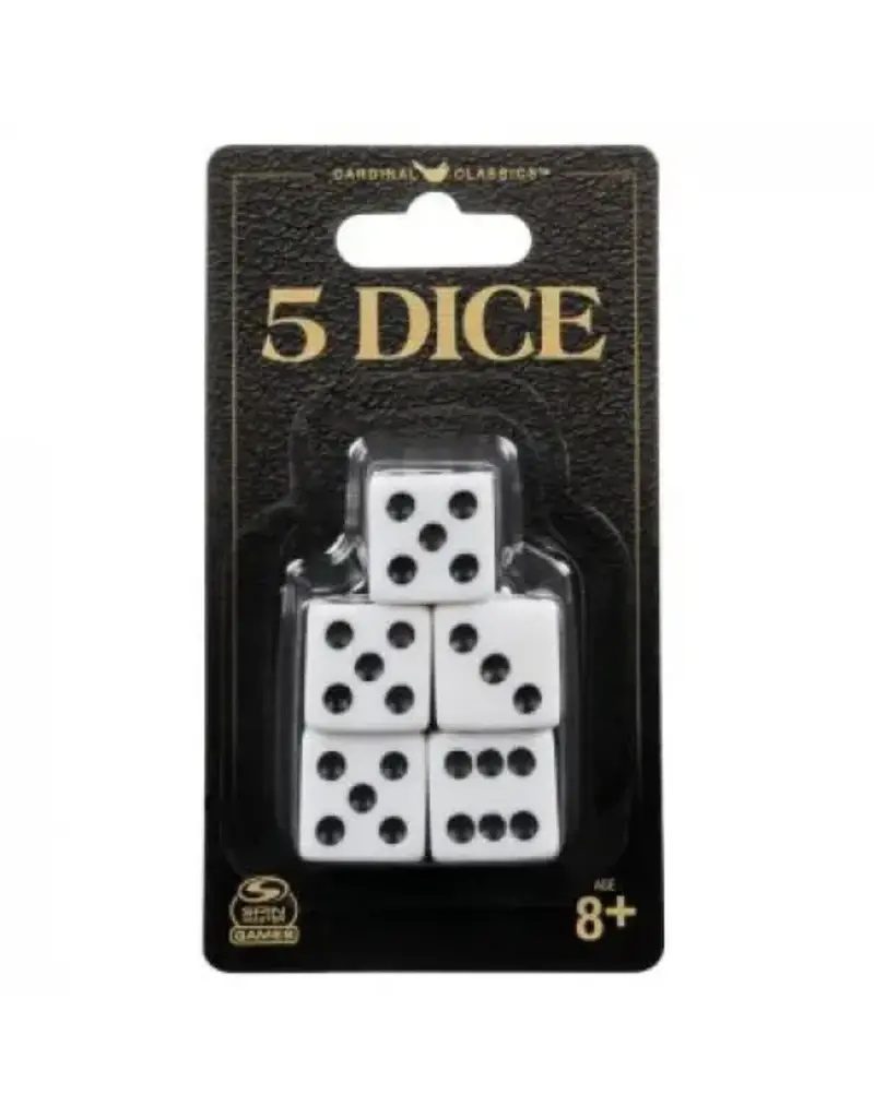 Spin Master Cardinal Classics, 5 Dice Set
