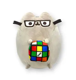 Gund Plush Pusheen w/ Rubik's Cube