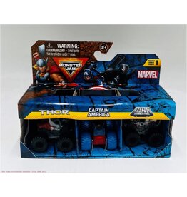Spin Master Monster  Jam Mini Marvel Bundle ( Pack of 3)