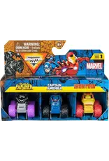 Spin Master Monster Jam Mini Marvel Bundle ( Pack of 3)