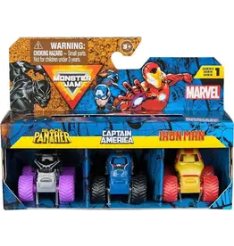 Spin Master Monster Jam Mini Marvel Bundle ( Pack of 3)