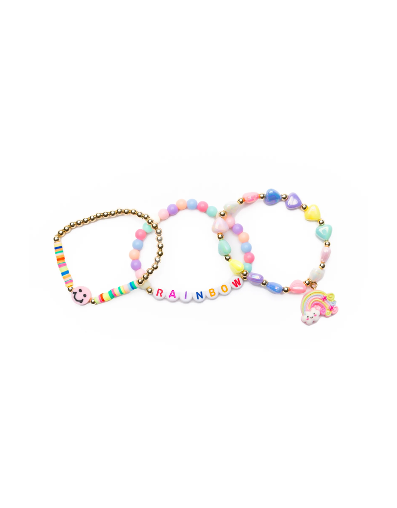 Creative Education (Great Pretenders) Jewelry Rainbow Smiles Bracelet (3 Pieces Set)