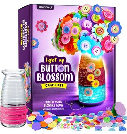 Dan&Darci Dan&Darci Light Up Button Flower Craft Kit