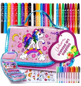 Dan&Darci Unicorn Scented Art Supplies Kit for Kids