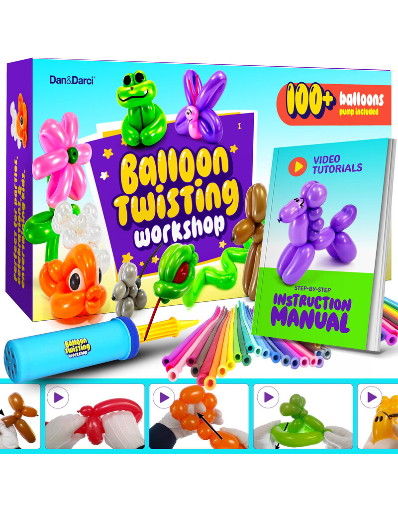 Dan&Darci Balloon Animal Twisting Workshop Kit w/ Pump