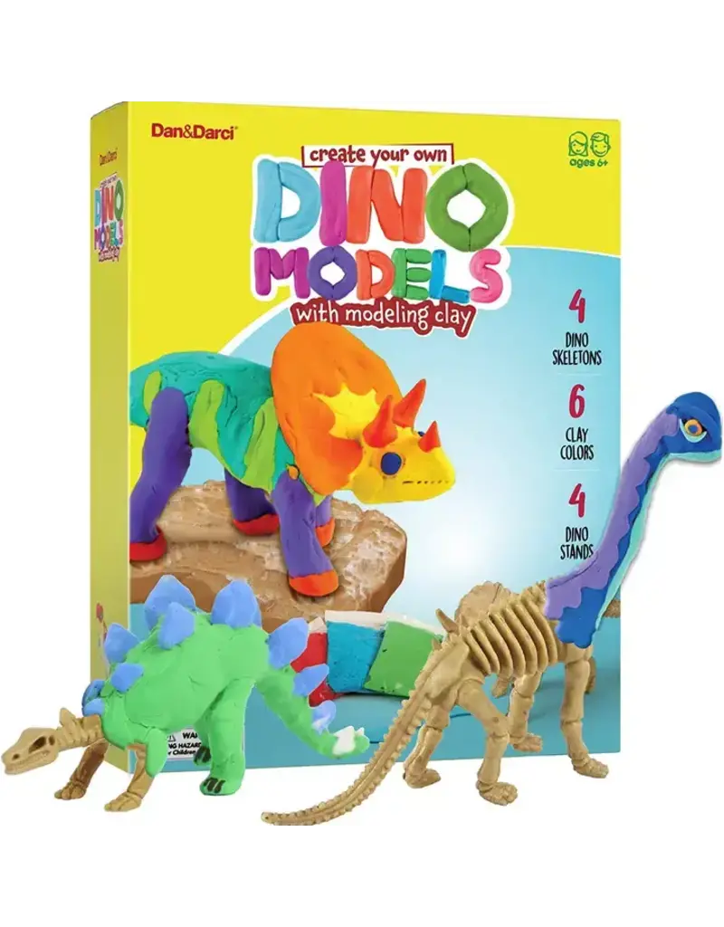 Dan&Darci Dino Clay Model Dinosaurs with Modeling Clay
