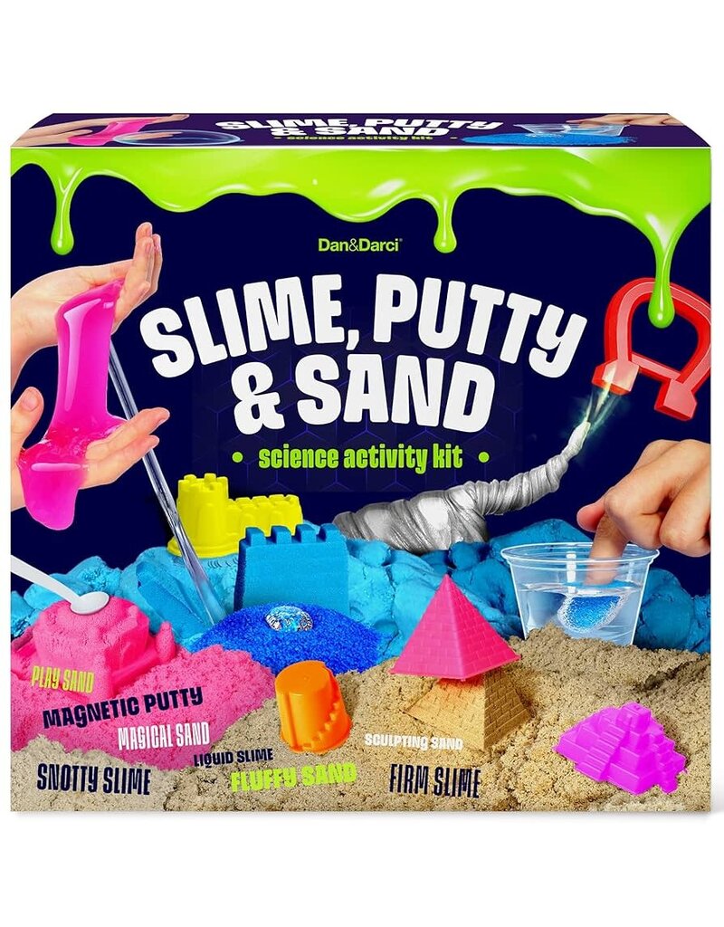 Dan&Darci Sensory Science Activity Kit ( Slime, Putty & Sand)