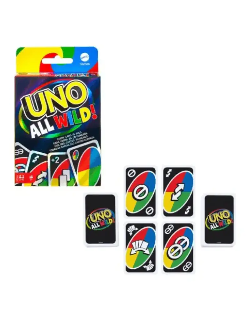 Hot Wheels Game - UNO All Wild Card Game