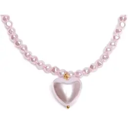 Creative Education (Great Pretenders) Jewelry Pink Pearl Heart Necklace