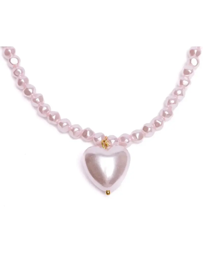 Creative Education (Great Pretenders) Jewelry Pink Pearl Heart Necklace