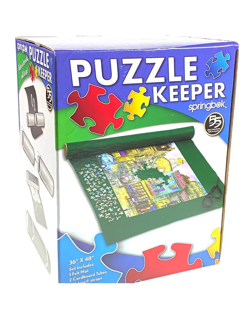 Springbok Puzzles Puzzle Keeper (1 Felt Map, 2 Cardboard Tubes)