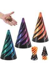 Handee Products 4.5" Impossible Fidget Jumbo Cone 3D Printed  ( Sold Individually; Colors Vary)