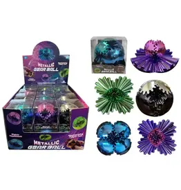 Handee Products Mesmerizing Metallic Gear Ball Fidget Toy