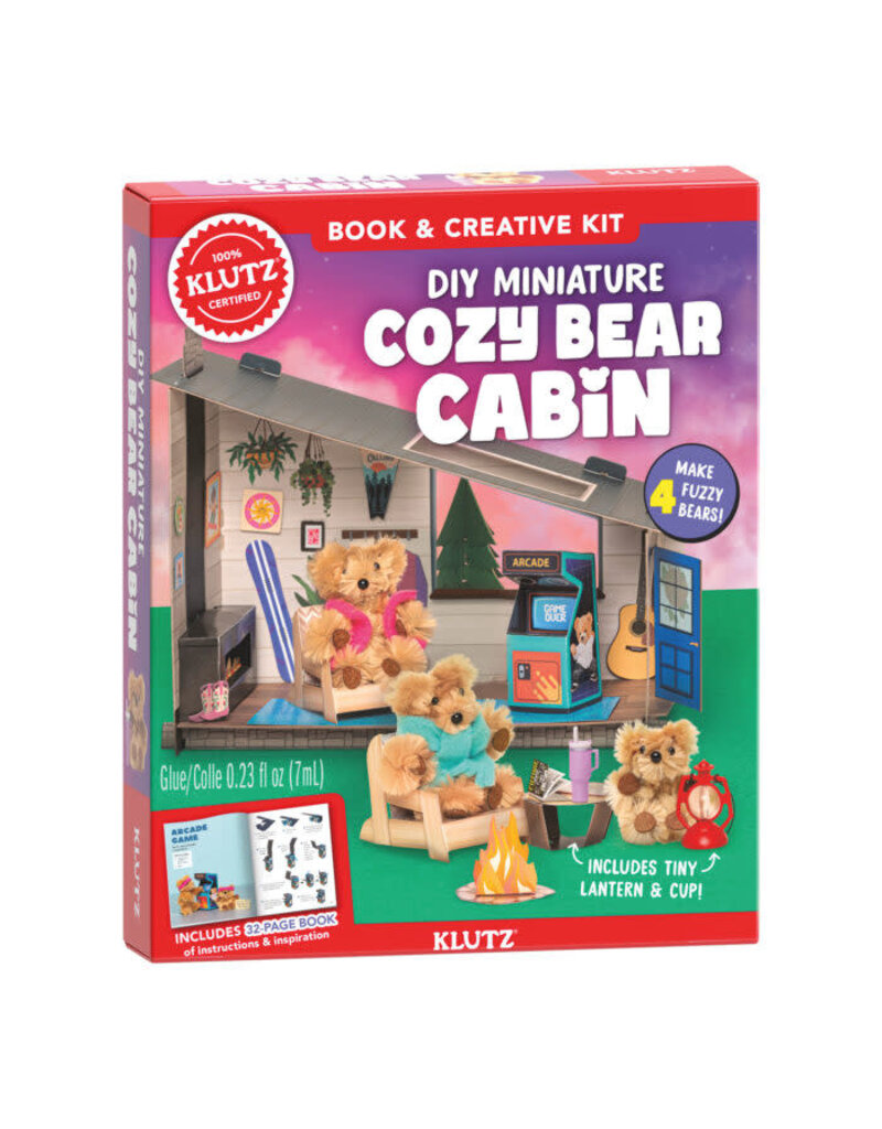 Klutz Craft DIY Miniature Cozy Bear Cabin