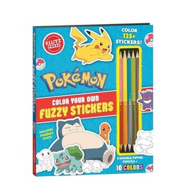 Klutz Pokemon Color Your Own Fuzzy Stickers