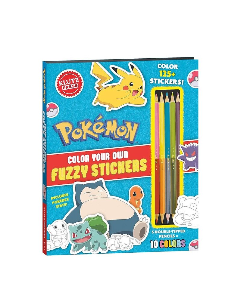 Klutz Pokemon Color Your Own Fuzzy Stickers