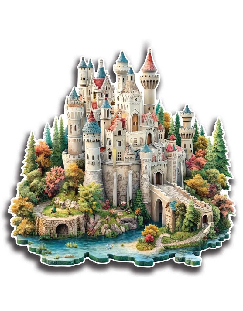 Crafthub Wooden jigsaw Puzzle -  Fairytale Castle