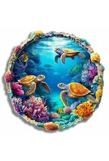 Crafthub Wooden Jigsaw Puzzle -  Vibrant Underwater Sealife
