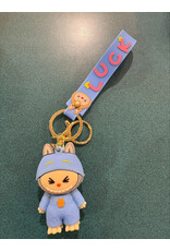 Little Trendy Cute Silicone Labubu Keychain