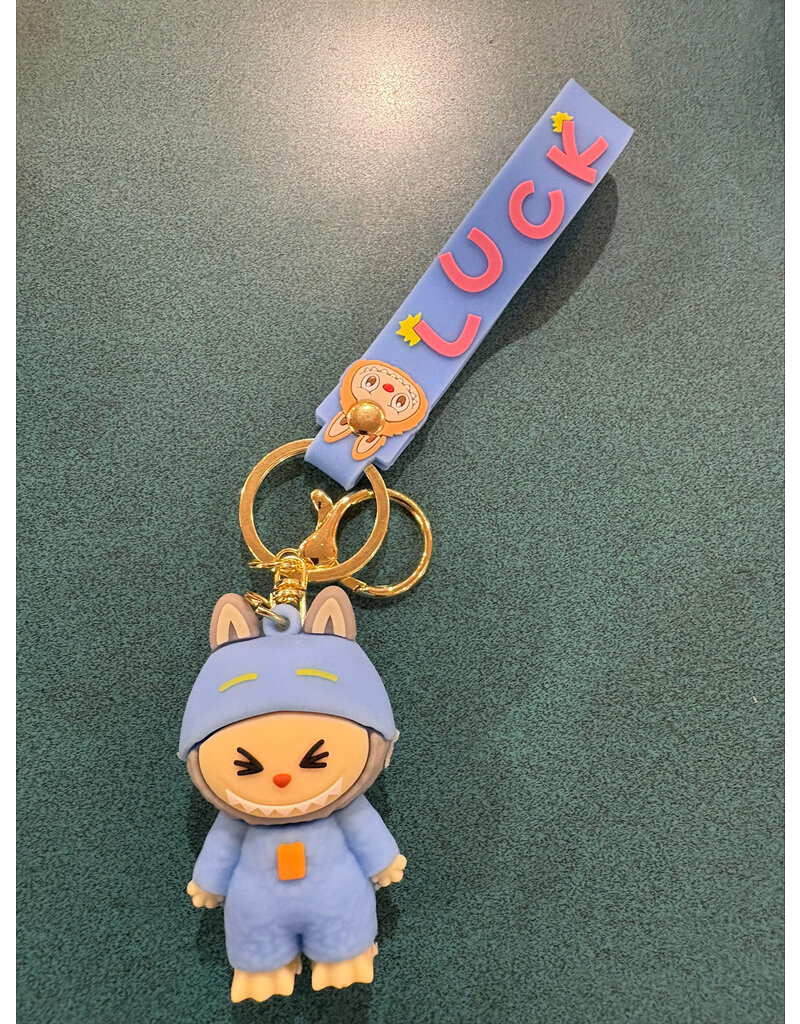 Little Trendy Cute Silicone Labubu Keychain