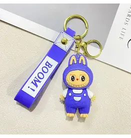 Little Trendy Purple Cute Silicone Labubu Keychain BOOM