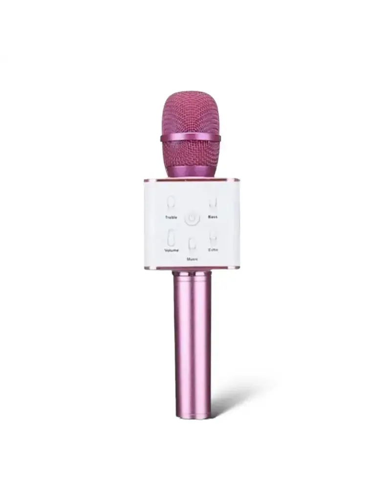 Funky Rico Karaoke Microphone with a Power Bank Rose Gold