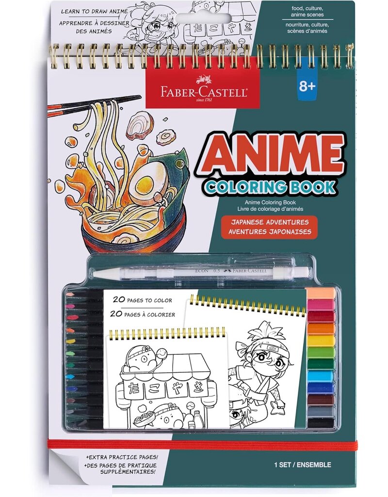 Faber-Castell Anime Coloring Book - Japanese Adventures