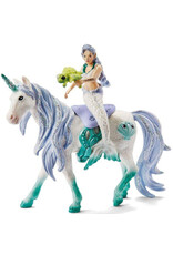 Schleich Figure Mermaid Riding on Sea Unicorn