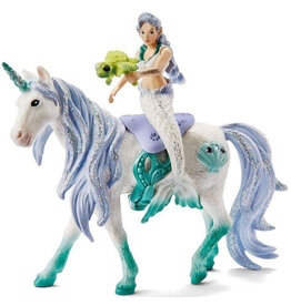 Schleich Figure Mermaid Riding on Sea Unicorn