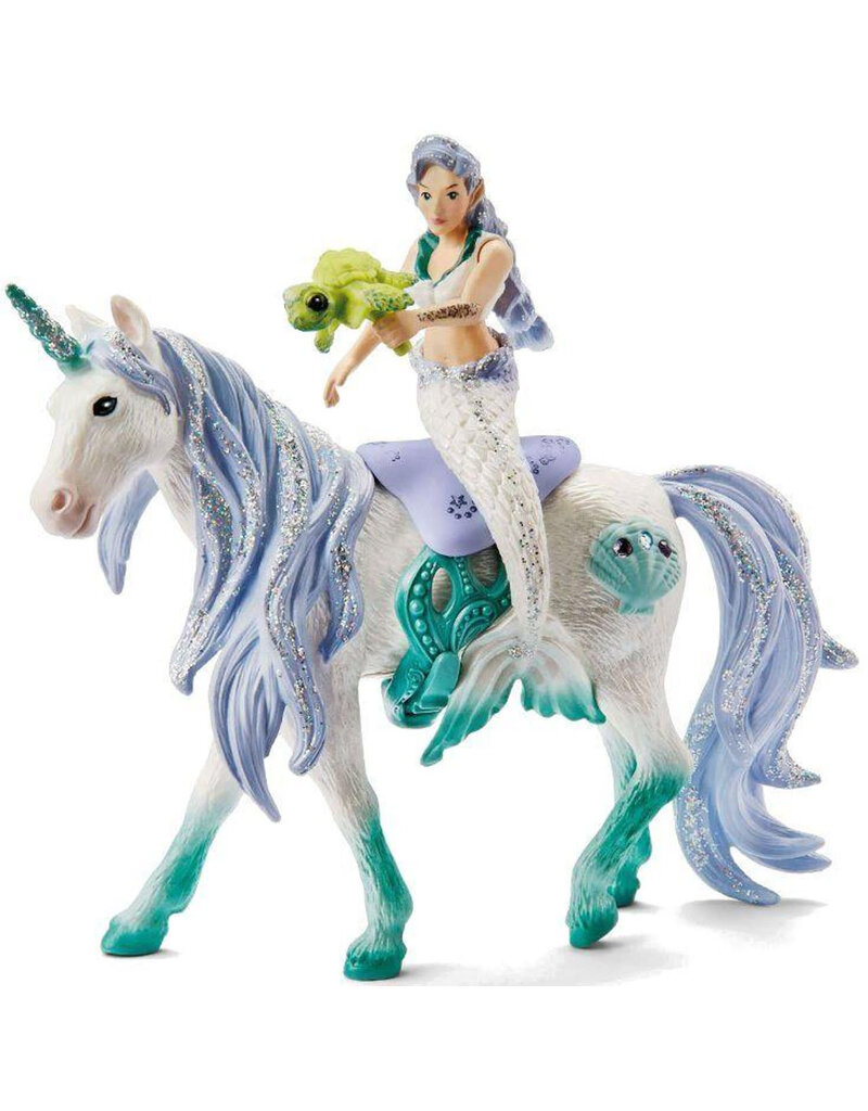 Schleich Figure Mermaid Riding on Sea Unicorn