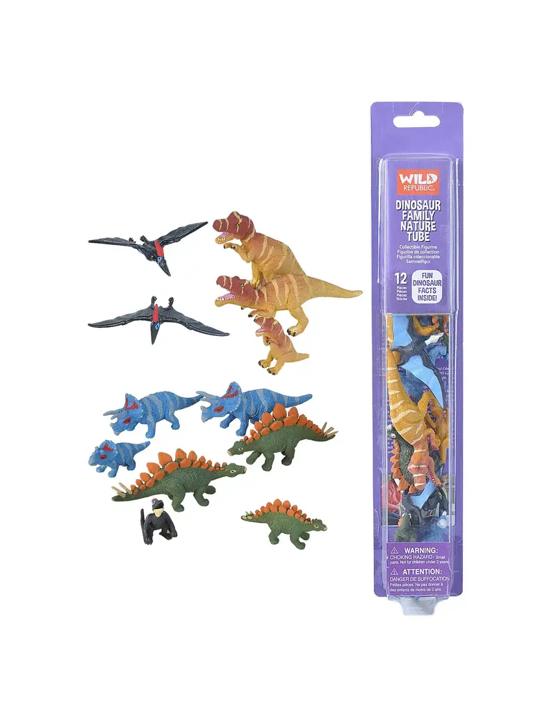 Wild Republic Nature Tube - Dino Family