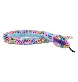Wild Republic FoilKins Snake Plush Dotted Rainbow (54")