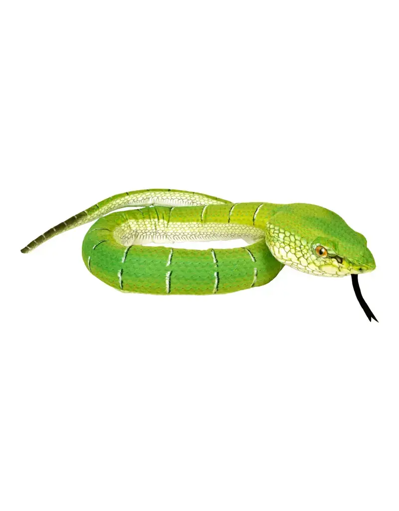 Wild Republic Plush Snake Borneo Pit Viper (54")