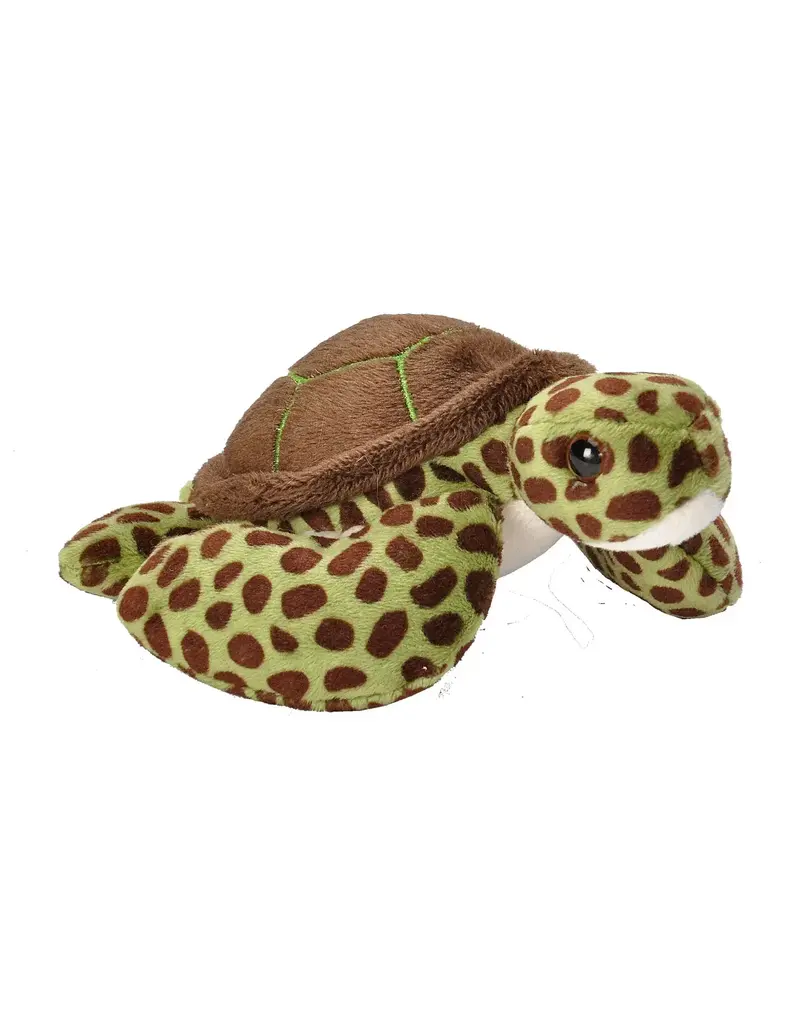 Wild Republic Plush PocketKins Eco Green  Sea Turtle (5")