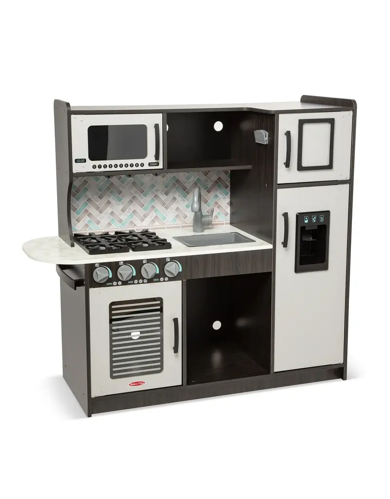 Melissa & Doug Pretend Food Wooden Chef's Kitchen - Charcoal