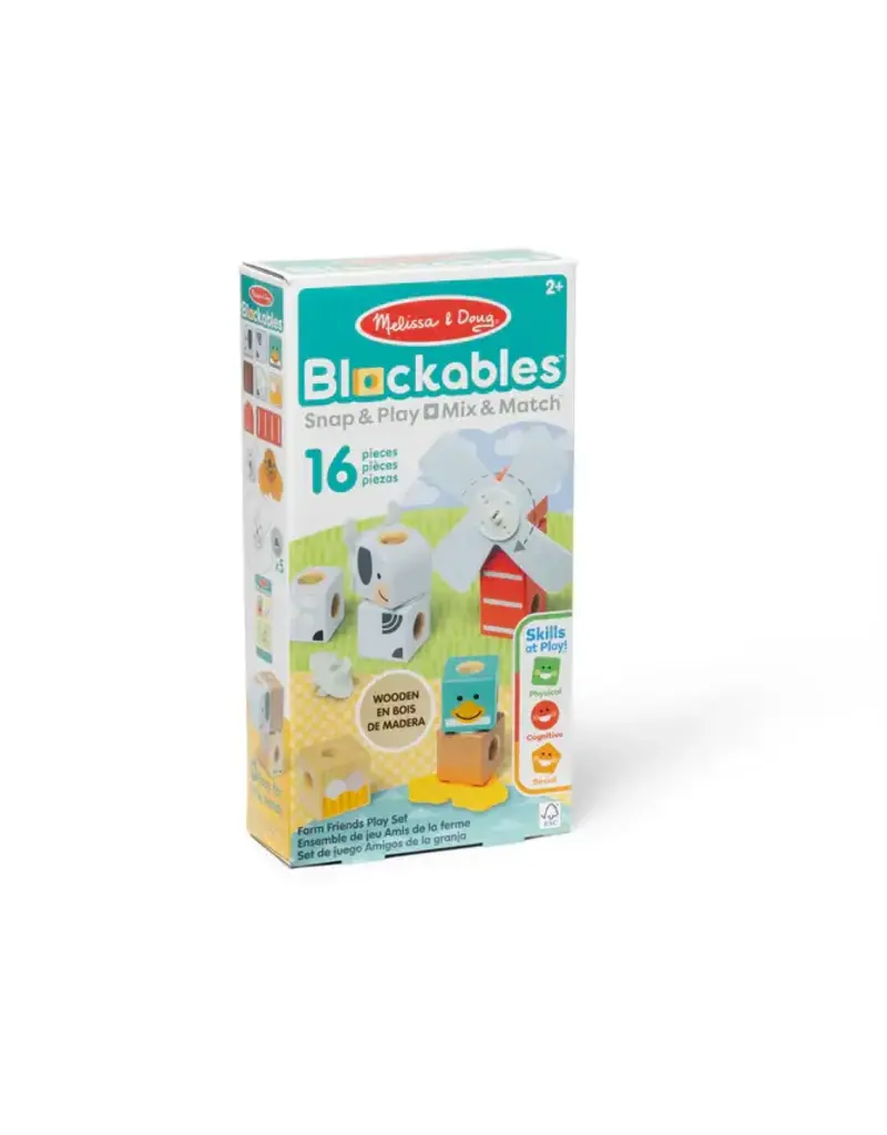 Melissa & Doug Blockables Farm Friends
