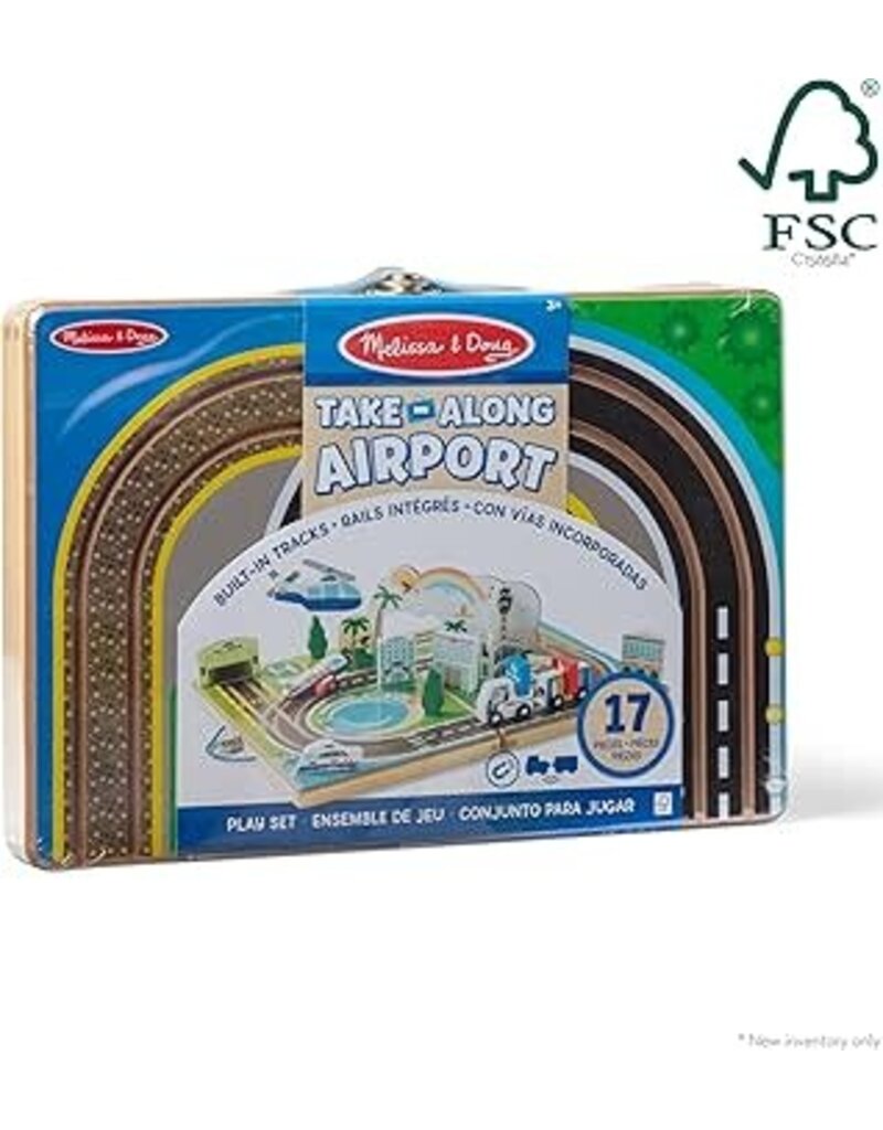Melissa & Doug Wooden Take-Along Airport
