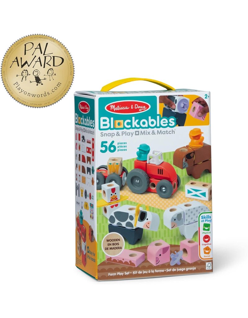 Melissa & Doug Melissa & Doug Blockables Farm Play Set