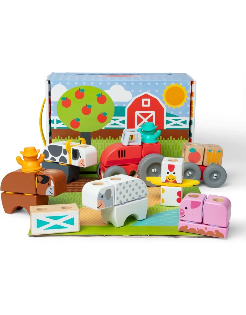 Melissa & Doug Melissa & Doug Blockables Farm Play Set