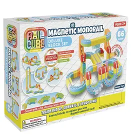 Sankyo Science Kit Rail Cube Deluxe Block Set Magnetic Monorail