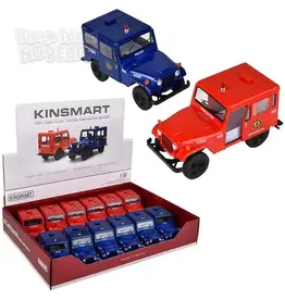 The toy network Diecast Pull Back Jeep Police and Firefighter (Colors Vary; Sold Individually)