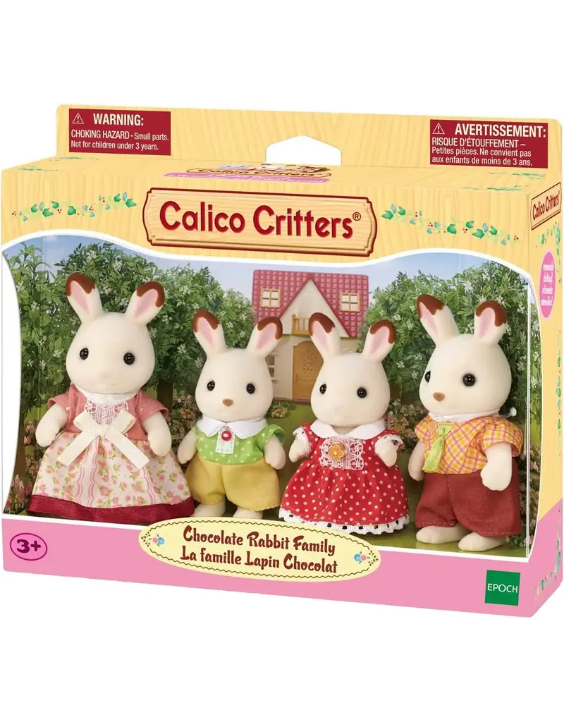 Epoch Calico Critters Chocolate Rabbit Family