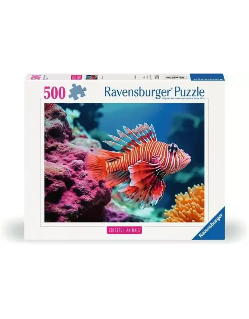 Ravensburger Colorful Animals Red Lionfish 500 pc Puzzle