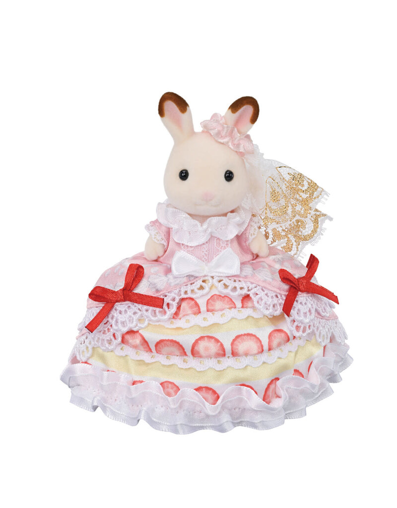 Calico Critters Calico Critters Freya's Birthday Celebration Strawberry Cake Dress