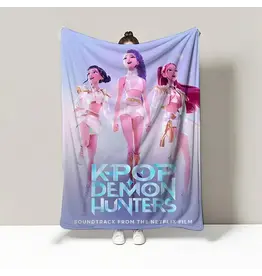 Sparkling Extras K-Pop Demon Hunters Soft Plush Blanket 30" x 40"