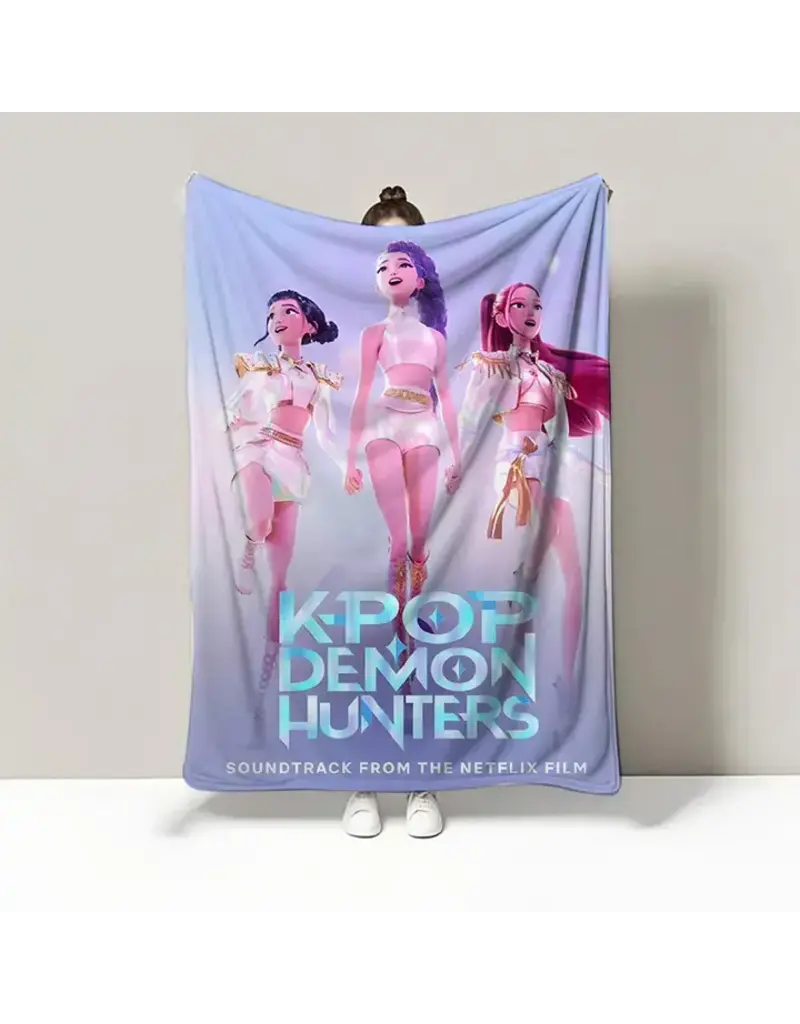 Sparkling Extras K-Pop Demon Hunters Soft Plush Blanket 30" x 40"