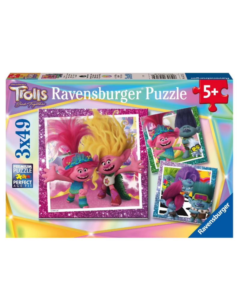 Ravensburger Ravensburger Puzzle  - Trolls Band Together (3 x 49 Pieces)