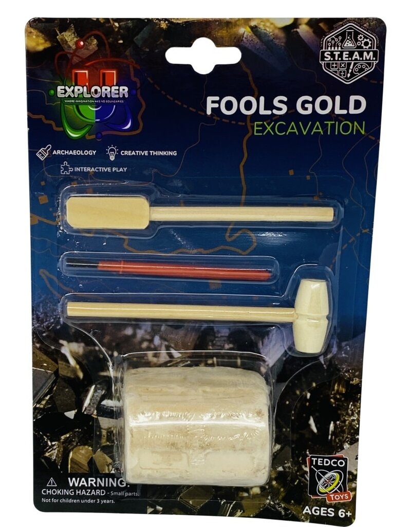 Tedco Toys Dig Kit Fool's Gold Excavation
